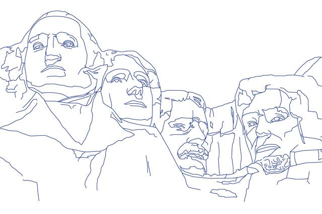 Mount Rushmore Drawing at PaintingValley.com | Explore collection of