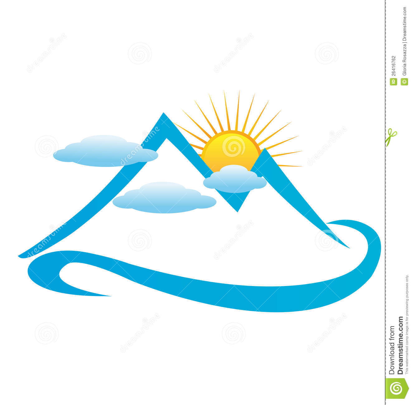 1325x1300 sun with mountain drawing clipart - Mountain And Sun Drawing