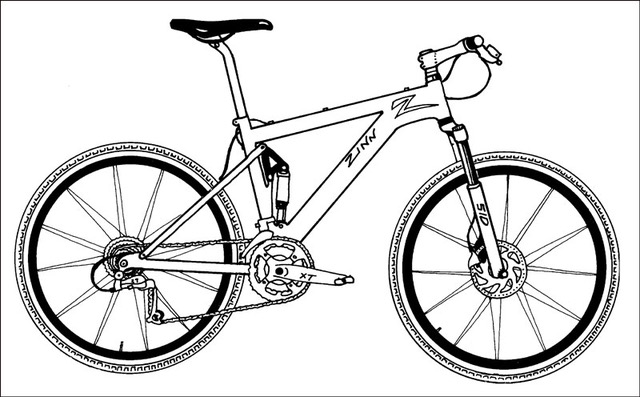 Mountain Bike Drawing at PaintingValley.com | Explore collection of