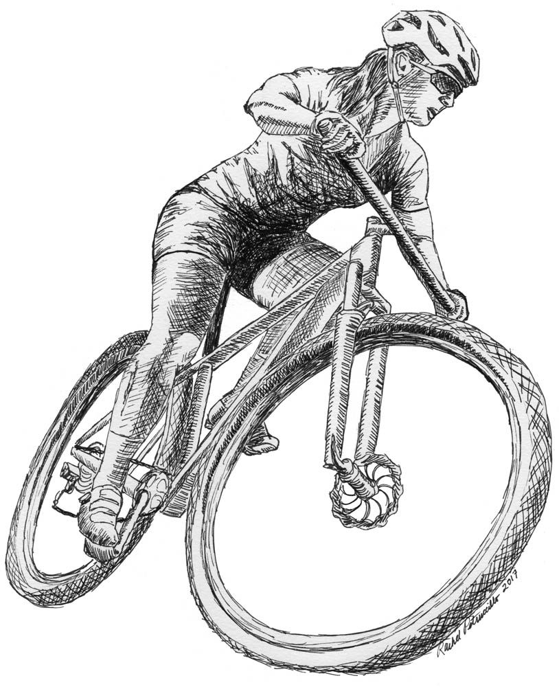 Mountain Bike Drawing at Explore collection of