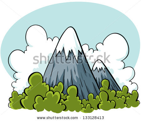 450x385 Mountain Cartoon - Mountain Cartoon Drawing