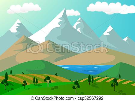 450x336 snowy mountain cartoon background background cartoon with snow - Mountain Cartoon Drawing