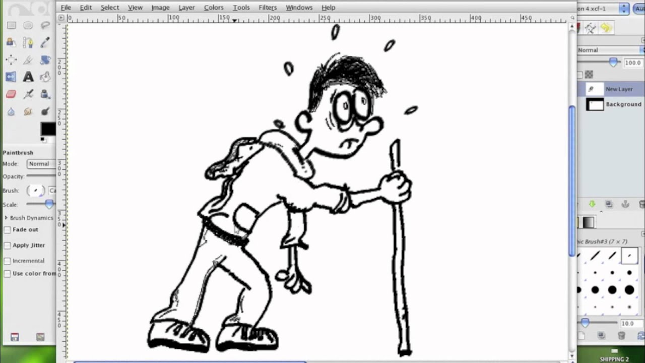 1280x720 speed drawing climbing a mountain - Mountain Climbing Drawing