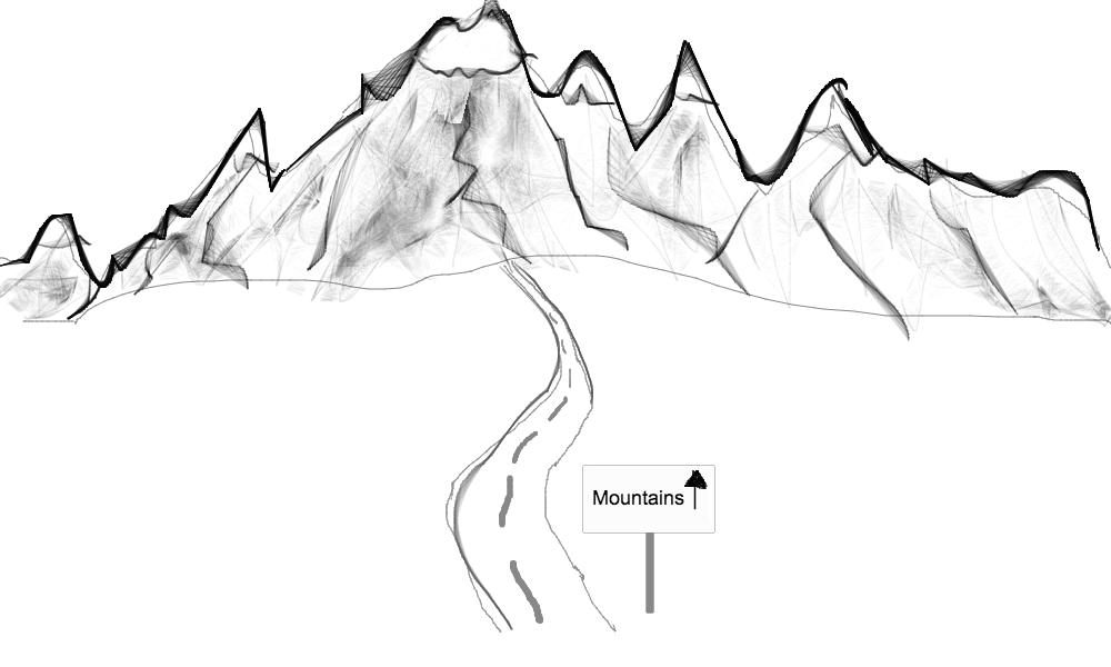 1000x600 climbing mountains for dumbies fringe's folly - Mountain Climbing Drawing