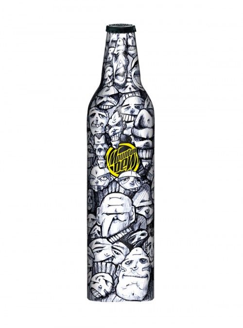 500x673 mountain dew green label art drawing zentangles - Mountain Dew Bottle Drawing