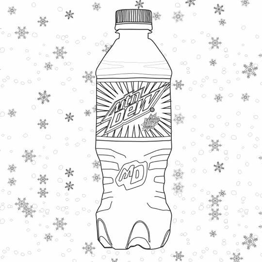 540x540 mountain dew coloring - Mountain Dew Bottle Drawing