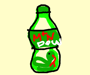 300x250 snake in mountain dew bottle drawing - Mountain Dew Bottle Drawing