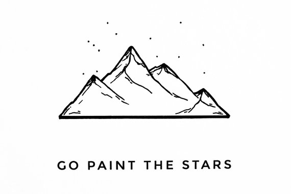570x380 mountains sketch tumblr - Mountain Drawing