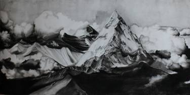 375x187 mountains drawing - Mountain Drawing Black And White