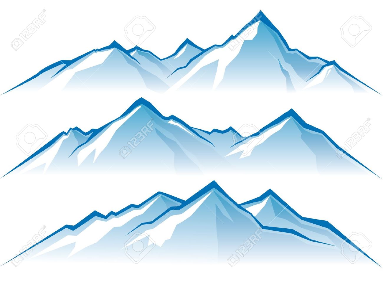 1300x974 Mountain Blue Clipart - Mountain Drawing Clip Art