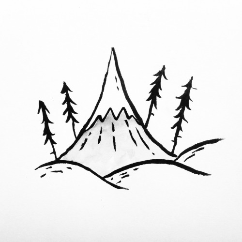 Mountain Drawing Clip Art at PaintingValley.com | Explore collection of ...