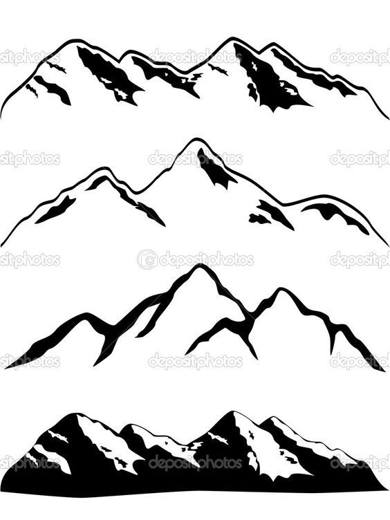 564x752 Mountains As A Face Looking Up I'd Graph That Mountain Range - Mountain Drawing Clip Art