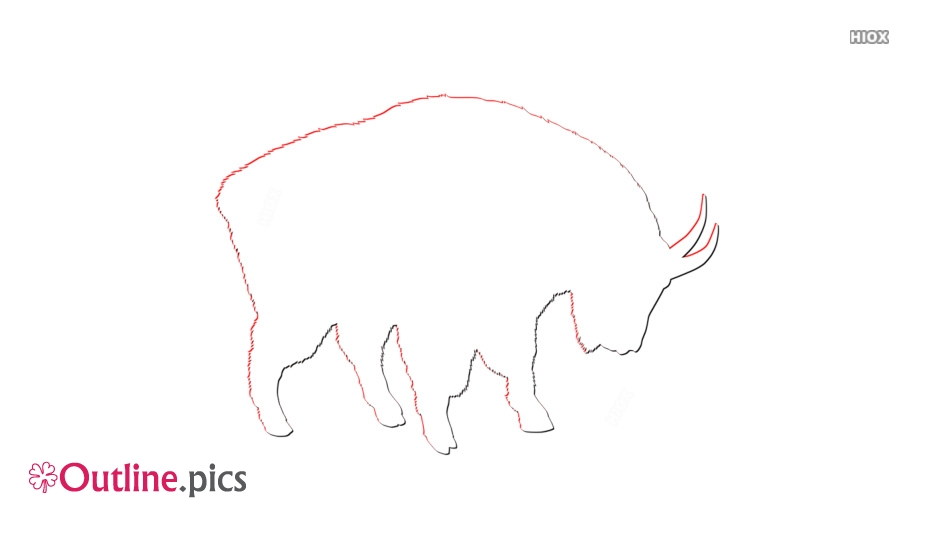 934x534 Mountain Goat Drawing Outline Outline Pics - Mountain Drawing Outline