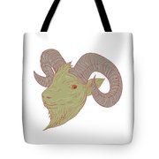 180x180 mountain goat ram head drawing digital art - Mountain Goat Head Drawing