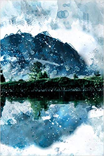 333x499 mountain lake watercolor landscape journal blank sketchbook - Mountain Lake Drawing