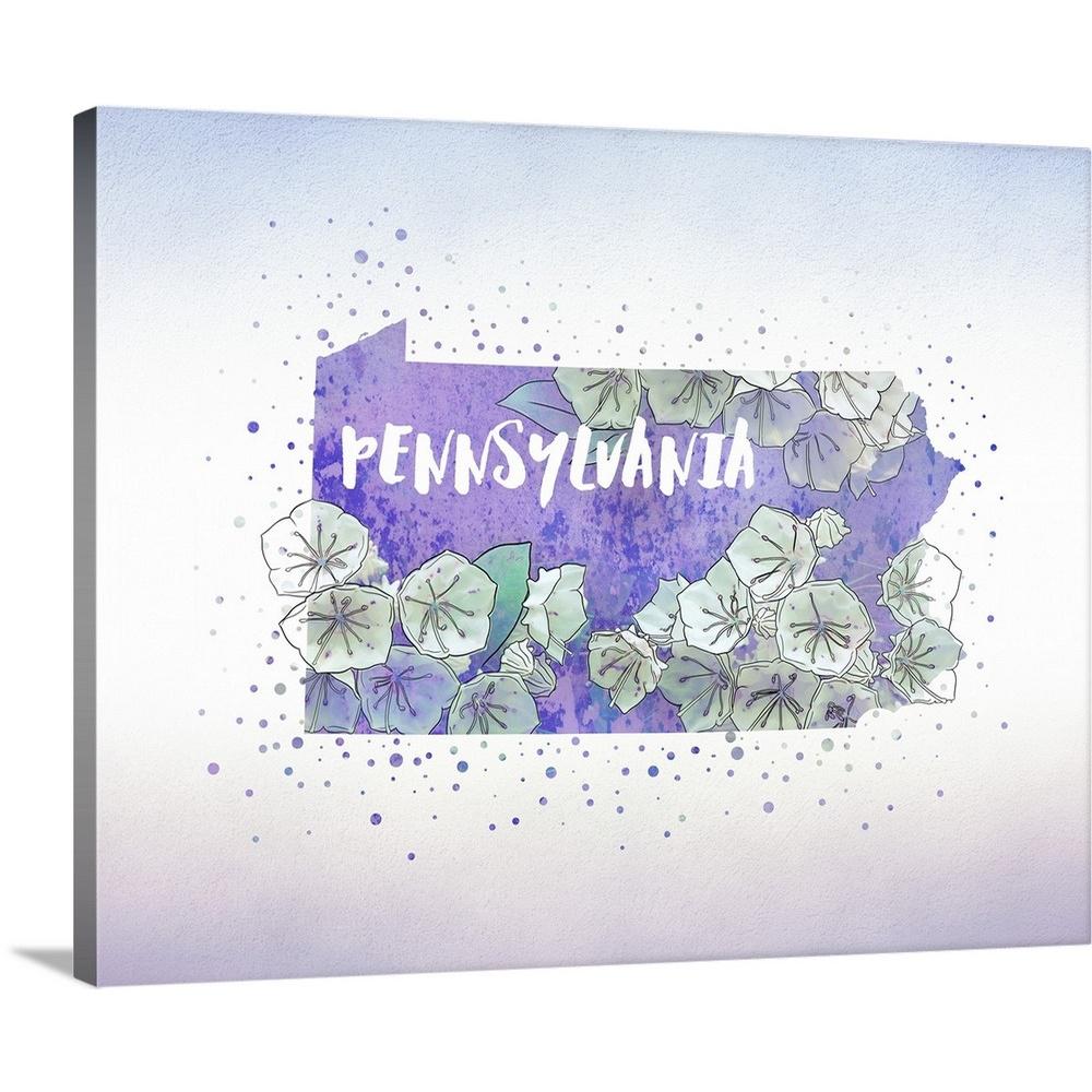 1000x1000 Greatbigcanvas Pennsylvania State Flower - Mountain Laurel Drawing