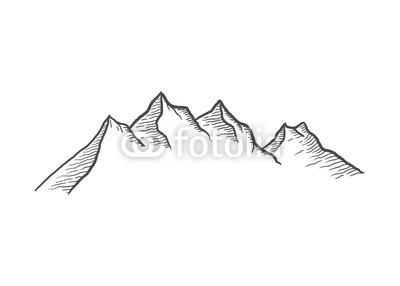 400x286 outdoor mountain line art vector illustration buy photos ap - Mountain Line Drawing