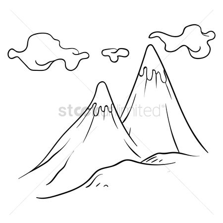 450x450 Free Mountain Line Drawing Stock Vectors Stockunlimited - Mountain Line Drawing