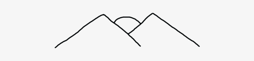 820x199 How To Draw A Mountain - Mountain Line Drawing