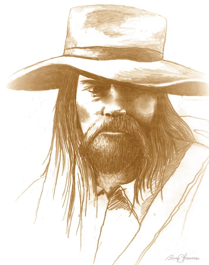 711x900 Mountain Man Drawing - Mountain Man Drawing
