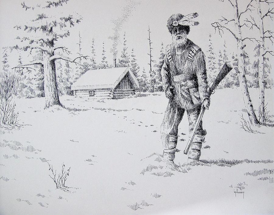 900x709 Mountain Man Drawing - Mountain Man Drawing