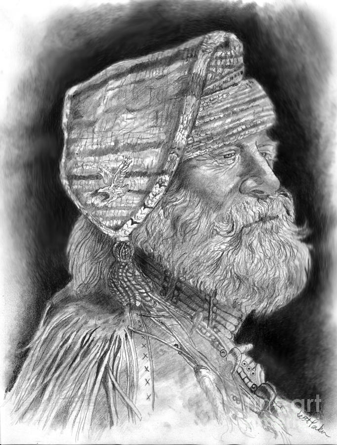 682x900 Old Mountain Man Drawing - Mountain Man Drawing