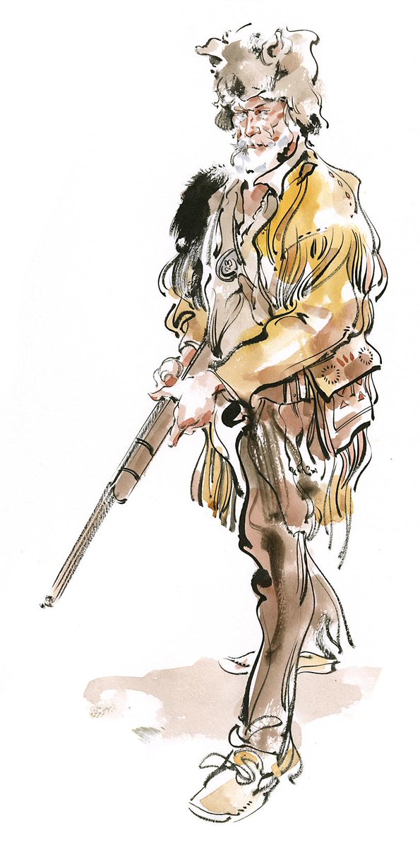 595x1200 kagan mcleod on twitter costumed figure drawing mountain man - Mountain Man Drawing