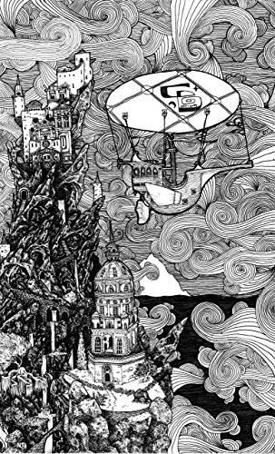 303x500 mountain top pen and ink signed illustration - Mountain Pen Drawing