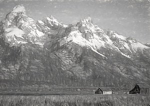 300x211 Mountain Range Drawings Fine Art America - Mountain Range Drawing