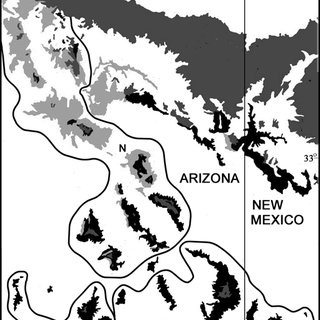 320x320 map of mountain ranges of the madrean archipelago with lines - Mountain Range Line Drawing