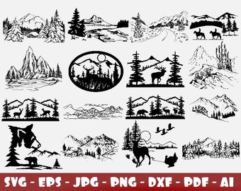 Free Free 142 Mountain Moon Svg SVG PNG EPS DXF File