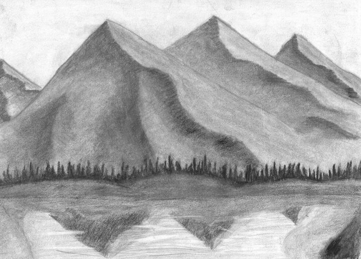 720x516 Mountain View - Mountain View Drawing
