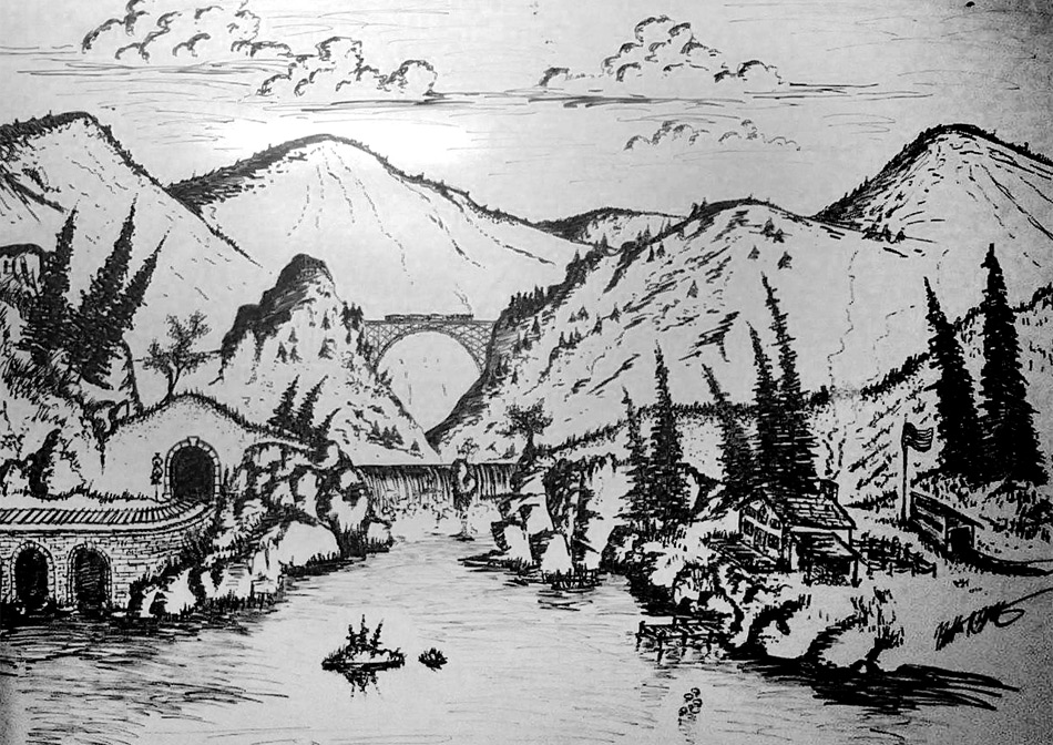 950x672 Mountain View Offline Media Sketches Nathan Prestopnik - Mountain View Drawing