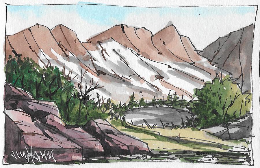 900x583 Mountain View Drawing - Mountain View Drawing