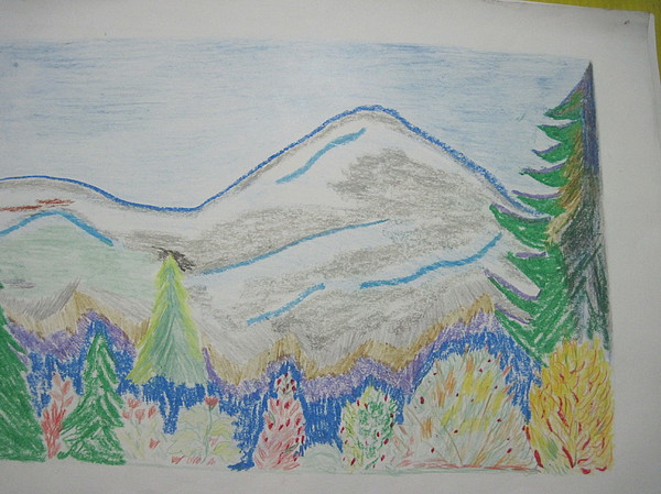 600x449 Mountain View Switzerland Drawing - Mountain View Drawing