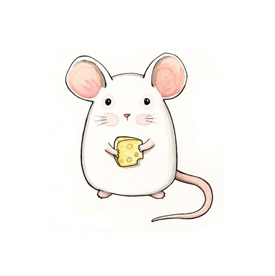 540x541 Qui Pourrait Vouloir Chasser Une Aussi Jolie Souris De Son Chez - Mouse Animal Drawing