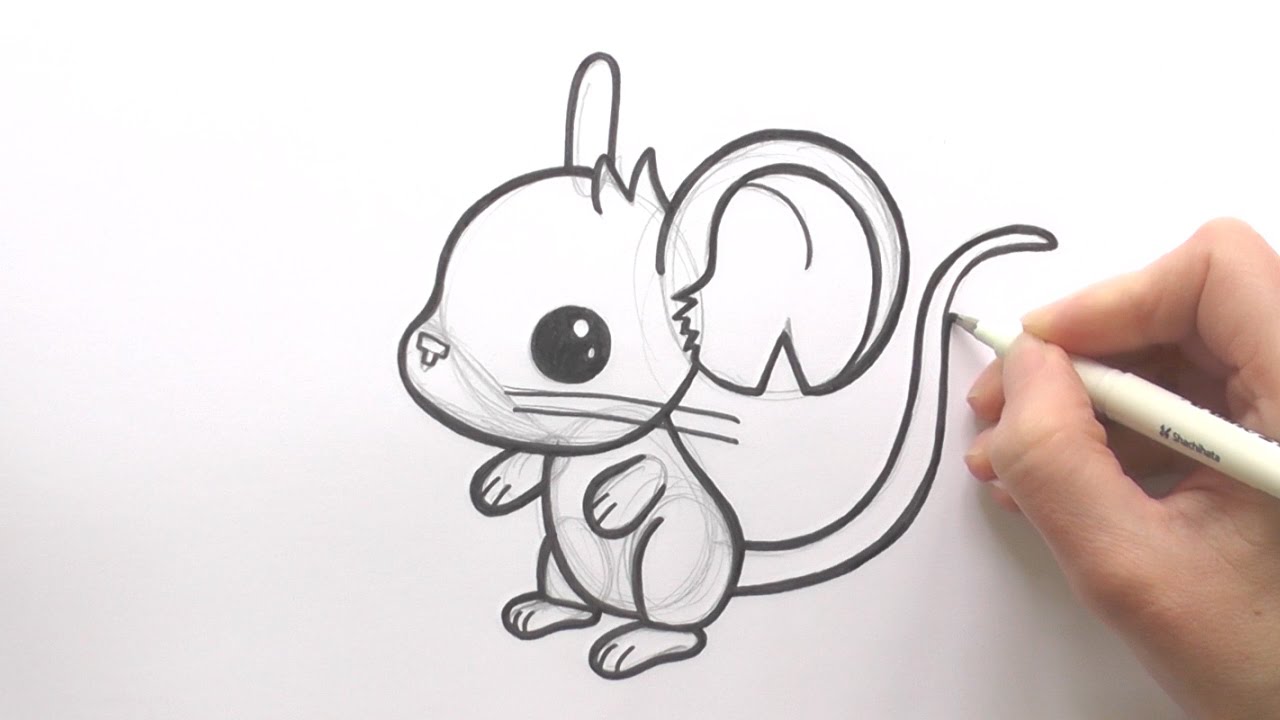 1280x720 how to draw a cartoon mouse from transformice - Mouse Cartoon Drawing