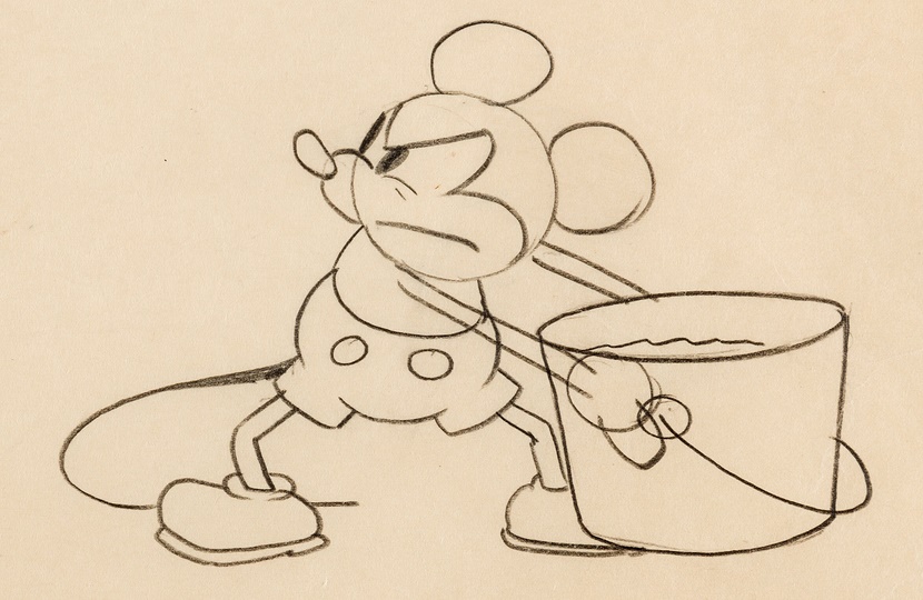 830x540 important mickey mouse production drawings for sale - Mouse Cartoon Drawing