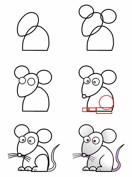 450x602 drawings drawings, drawing lessons - Mouse Cartoon Drawing
