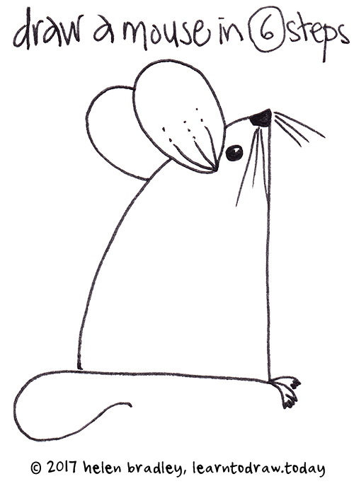 500x711 Mouse Cartoon Learn To Draw - Mouse Cartoon Drawing