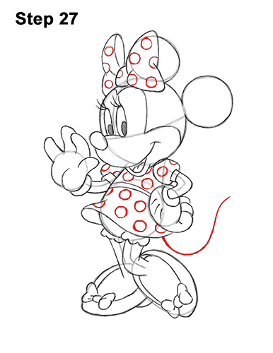 386x500 How To Draw Minnie Mouse - Mouse Drawing