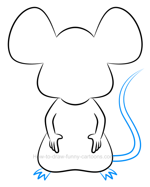491x610 How To Draw An Illustration Of A Mouse - Mouse Drawing