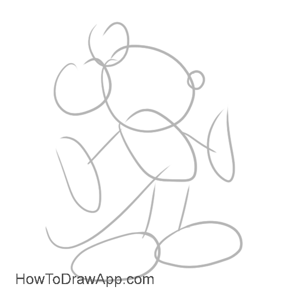 600x600 Learn How To Draw Mickey Mouse Step - Mouse Drawing Easy