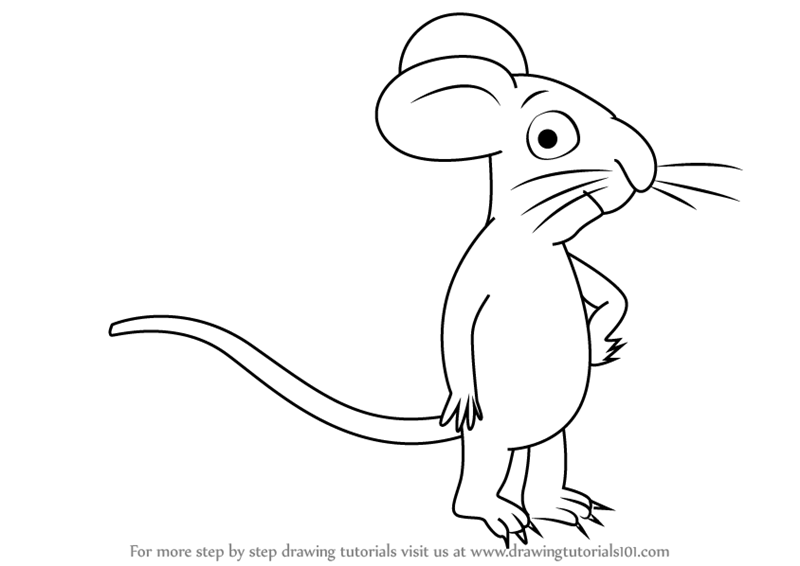 800x566 Learn How To Draw Mouse From The Gruffalo - Mouse Drawing Images