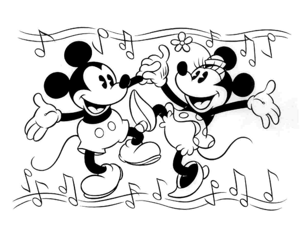 1251x967 Cartoon Drawing Mickey Mouse - Mouse Drawing Images