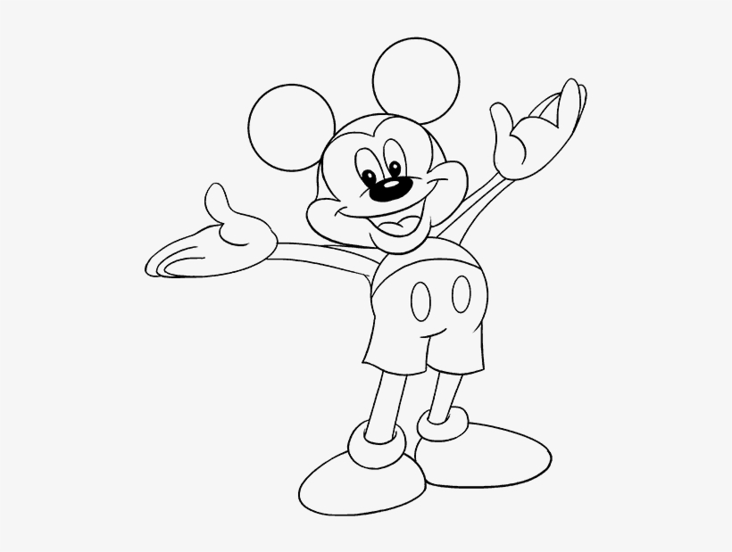 820x619 How To Draw Mickey Mouse - Mouse Drawing Images