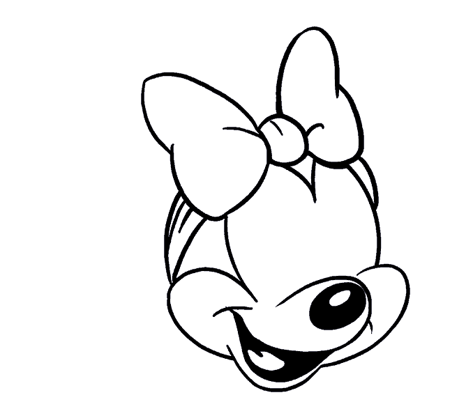 678x600 how to draw minnie mouse in a few easy steps easy drawing guides - Mouse Line Drawing