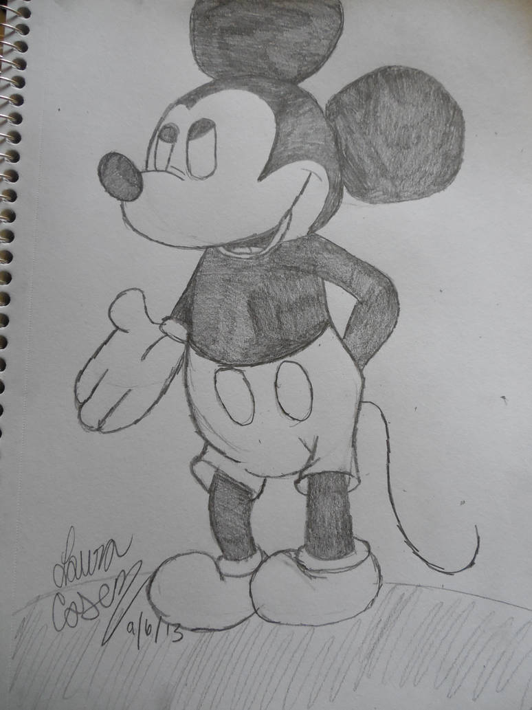 774x1033 Mickey Mouse Pencil Drawing - Mouse Pencil Drawing