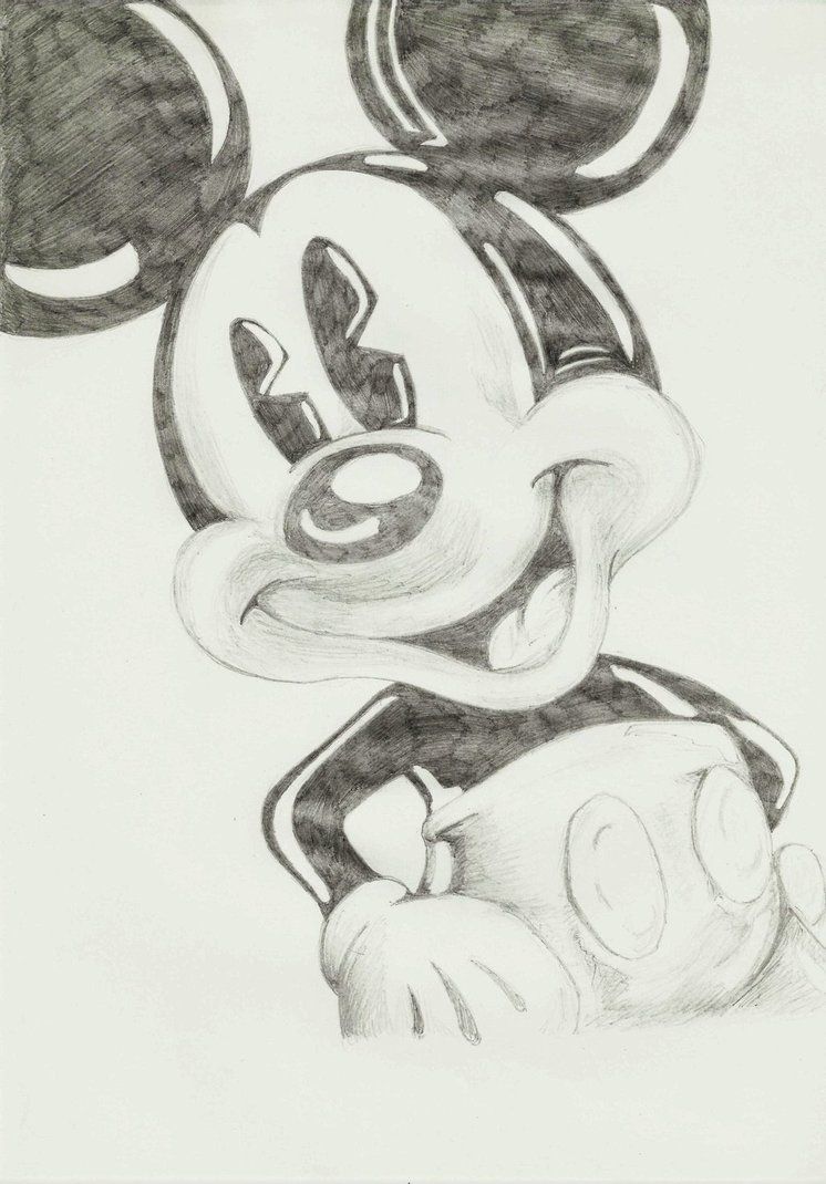 746x1070 Mickey Mouse Pencil Drawings Pencil Drawings Of Mickey - Mouse Pencil Drawing