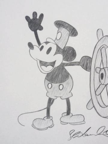 360x480 disney mickey mouse steamboat willie colored pencil - Mouse Pencil Drawing